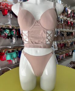 Conjunto corset cruzado