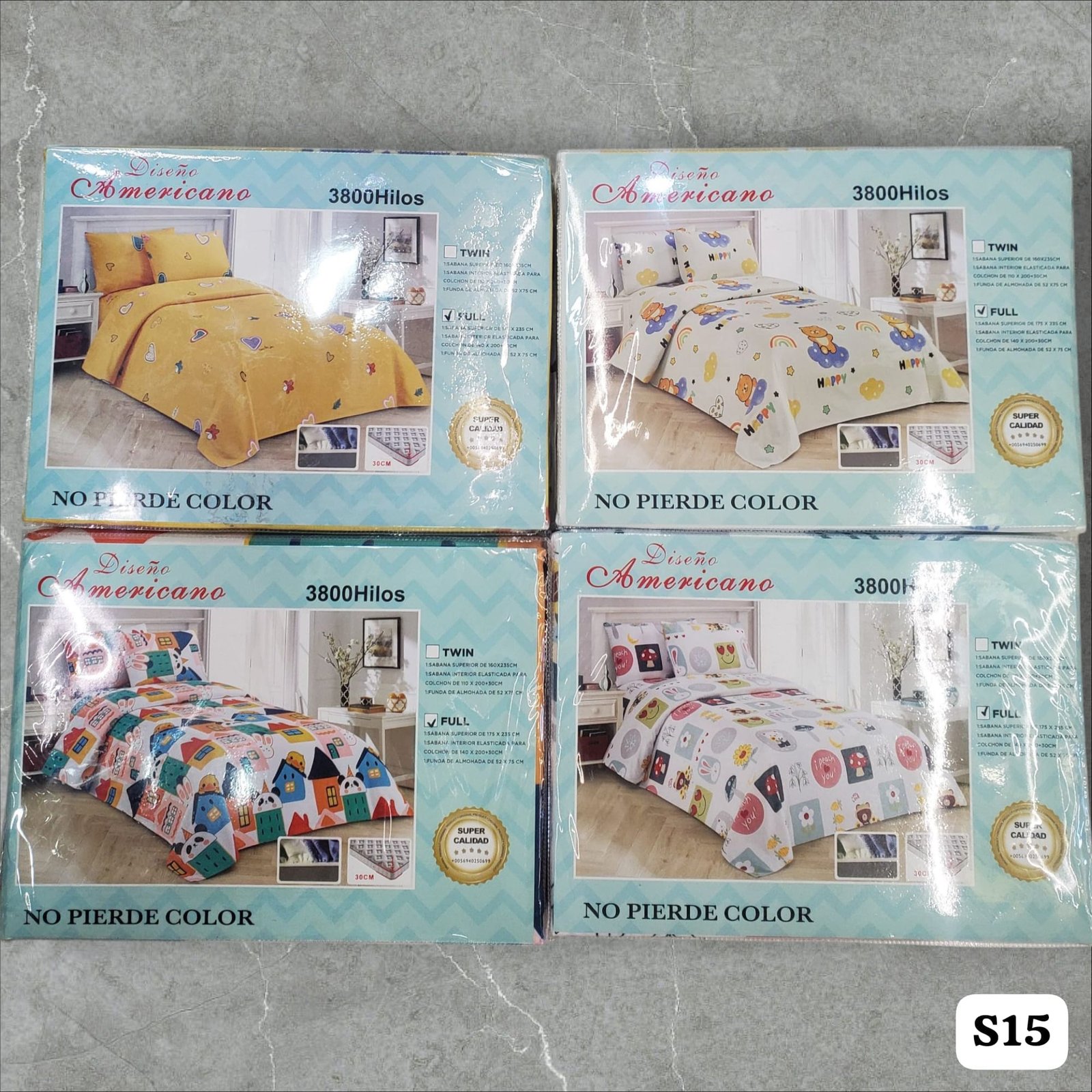 Sabanas Full diseños infantiles  (Diseño Americano) S15