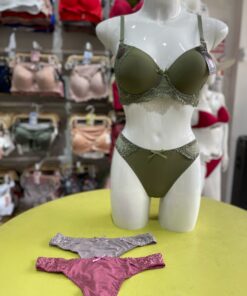 Conjunto encaje abajo 6930