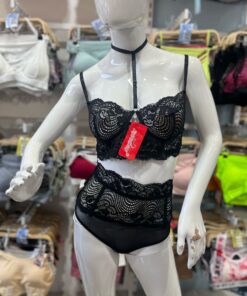 Conjunto lencero encaje 734