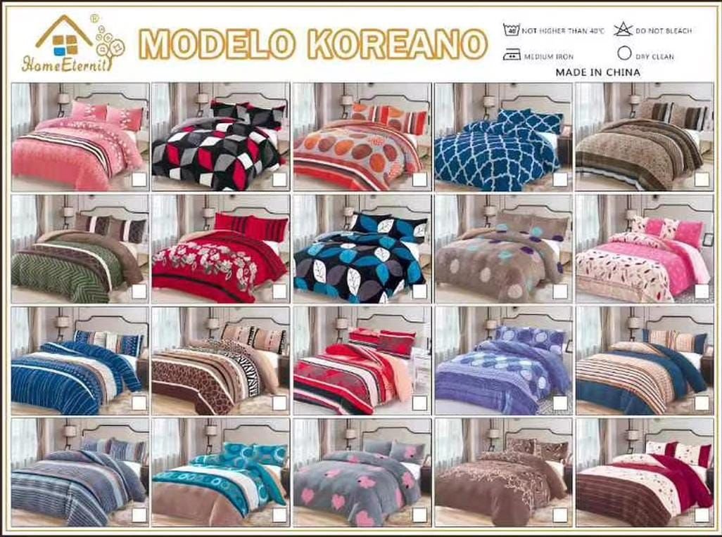 Acolchados estampados con fundas