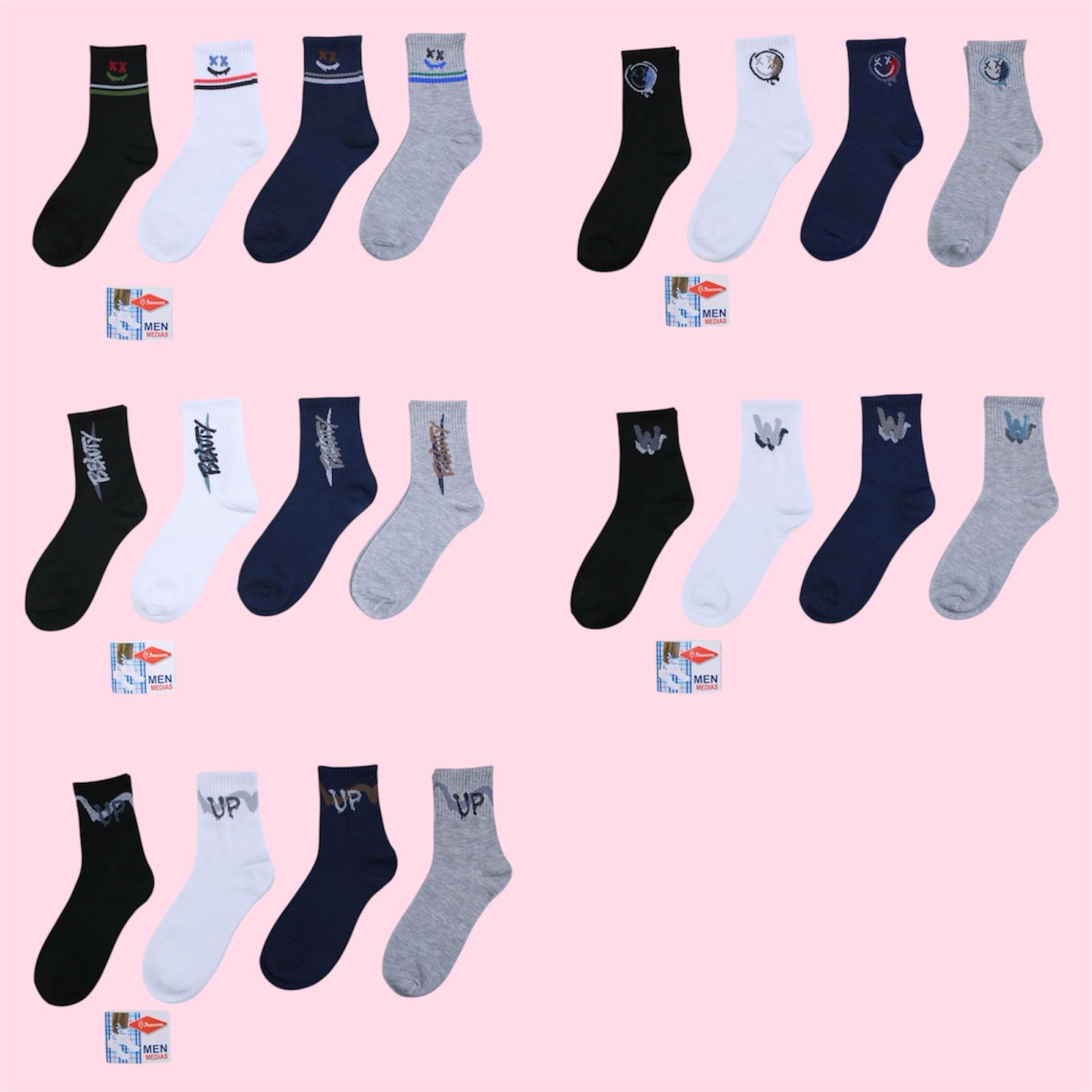 Medias hombre larga SP-13297 (1-5)