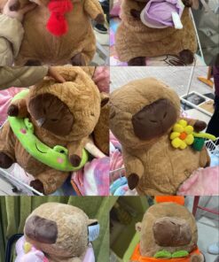Peluche de capibara con manta