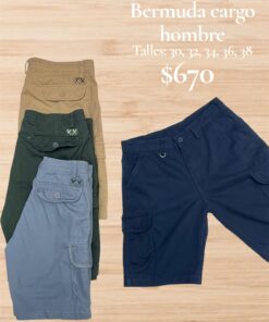 Bermuda hombre cargo S206