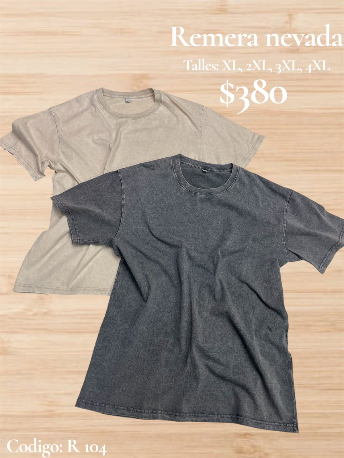 Remera nevada de hombre R104