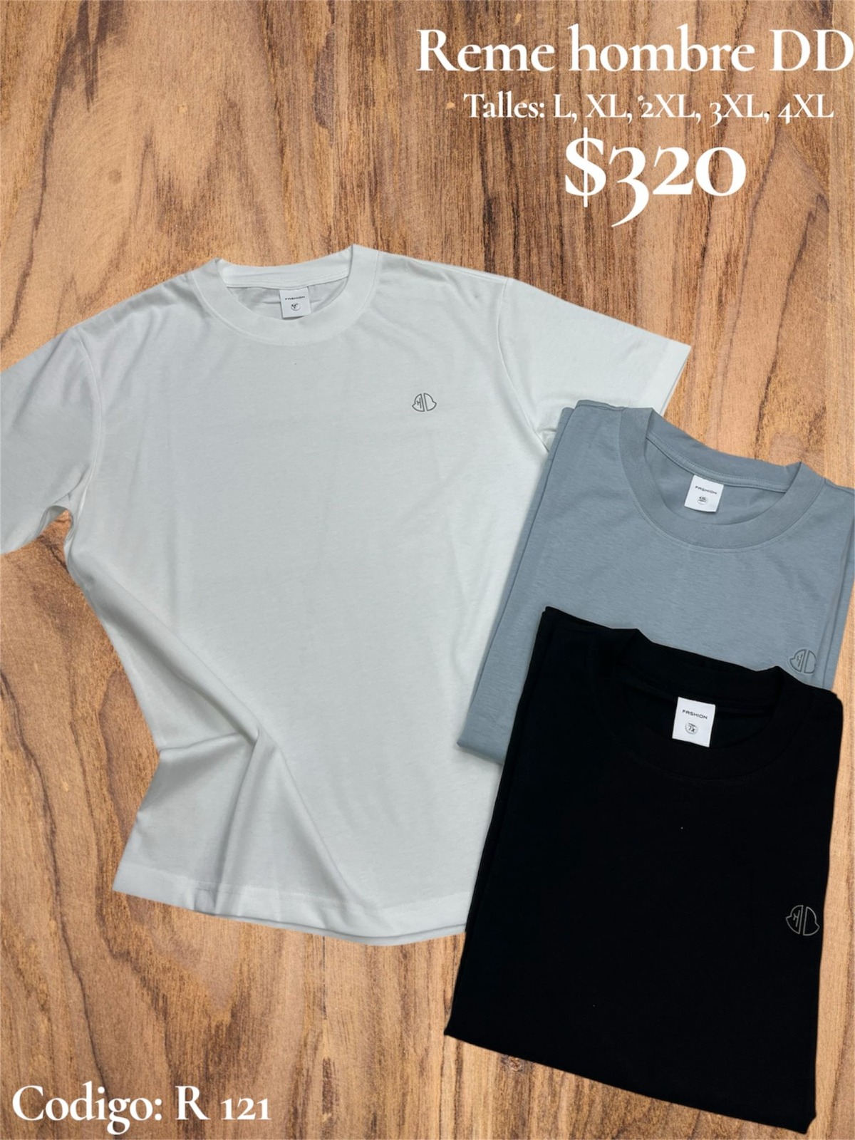 Remera hombre DD R121