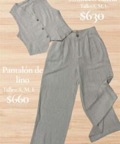 Chaleco de lino J86 A