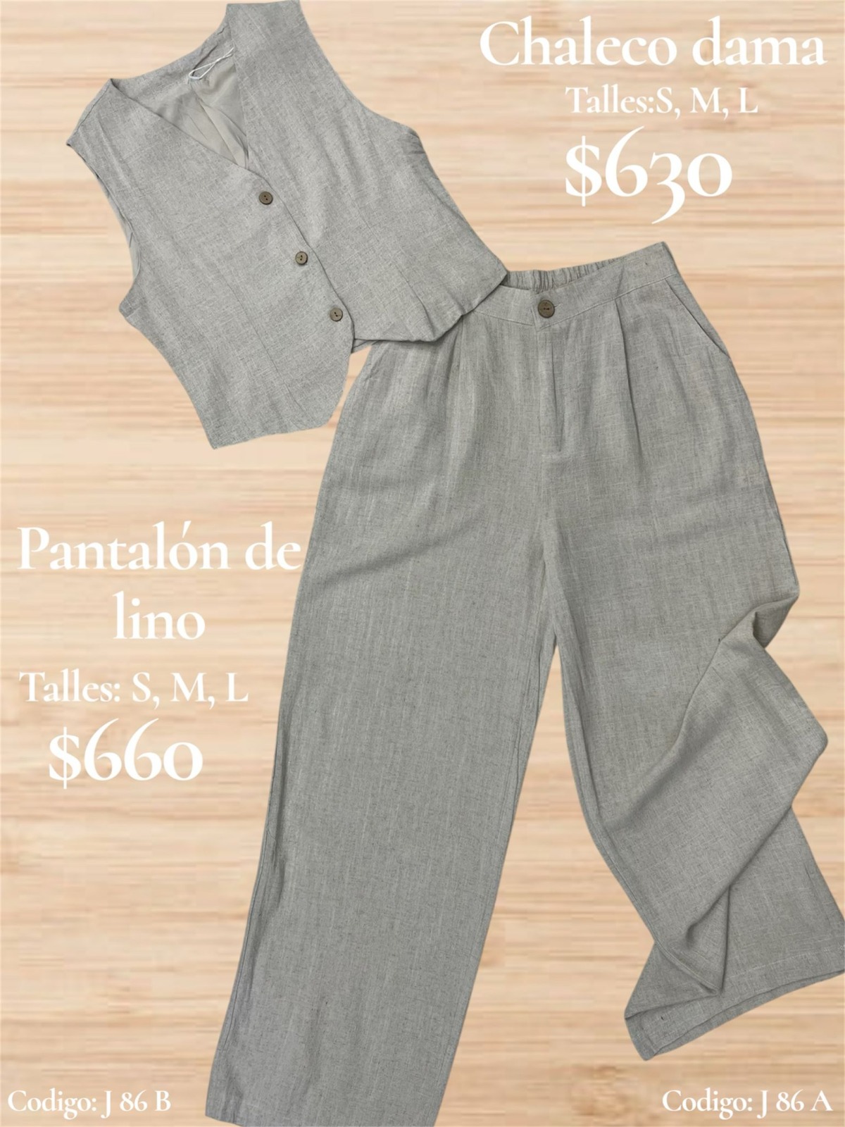 Pantalón de lino J86 B