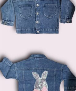 Campera de jean de niña