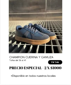 Calzado cuerina y gamuza - YW546