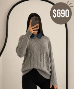 Sweater cuello camisa