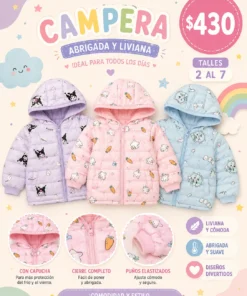 Campera puffer niños